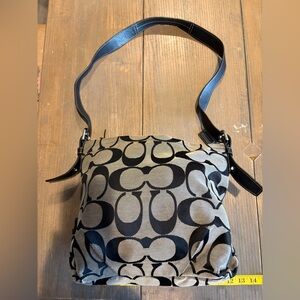 Stylish Black and Gray Designer Shoulder Bag